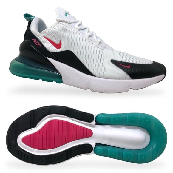 Nike Air Max 270 'South Beach' White/Pink/Teal Mens Shoes Size 14 DR9876 100 NEW